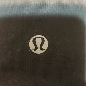 Lululemon Leggings Only Worn Once. Size 6. Pattern On Front, Black On The Back